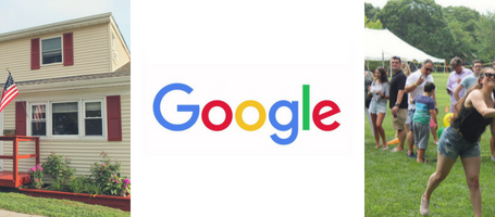 Google logo, CMM BBQ pic, United Veterans Beacon House pic