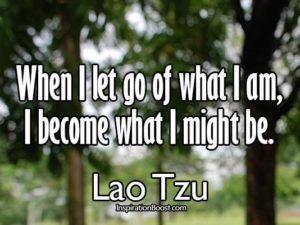 let go of what i've become